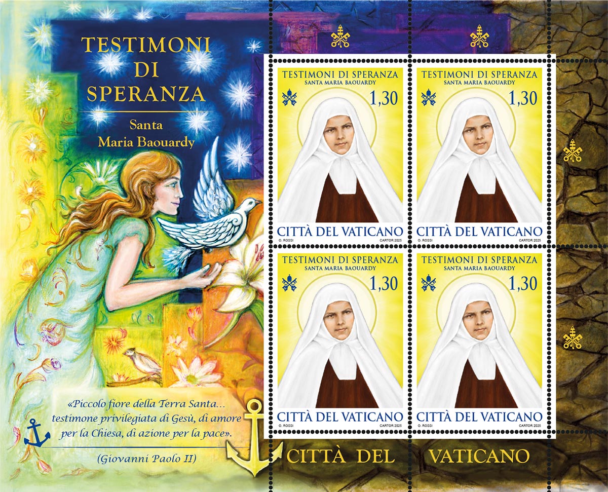 Un francobollo per la pace: la santa palestinese Maria di Gesù Crocifisso “Testimone di Speranza”