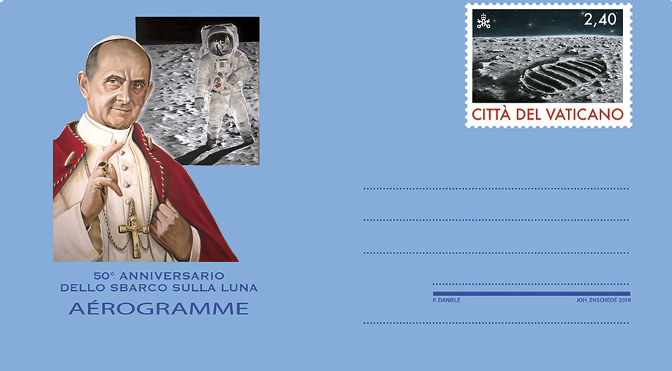AEROGRAMMA 50° anniversario dello sbarco sulla luna