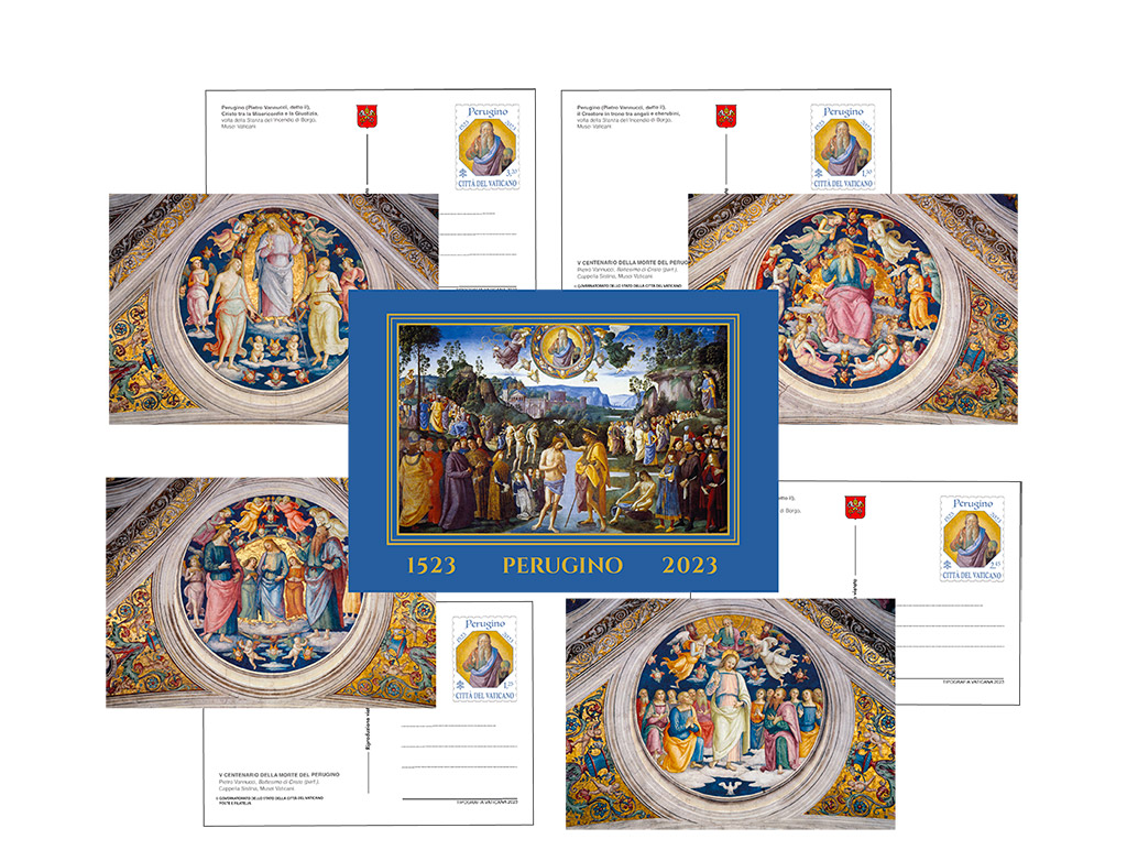 CARTOLINE POSTALI 2023: V CENTENARIO DELLA MORTE DEL PERUGINO