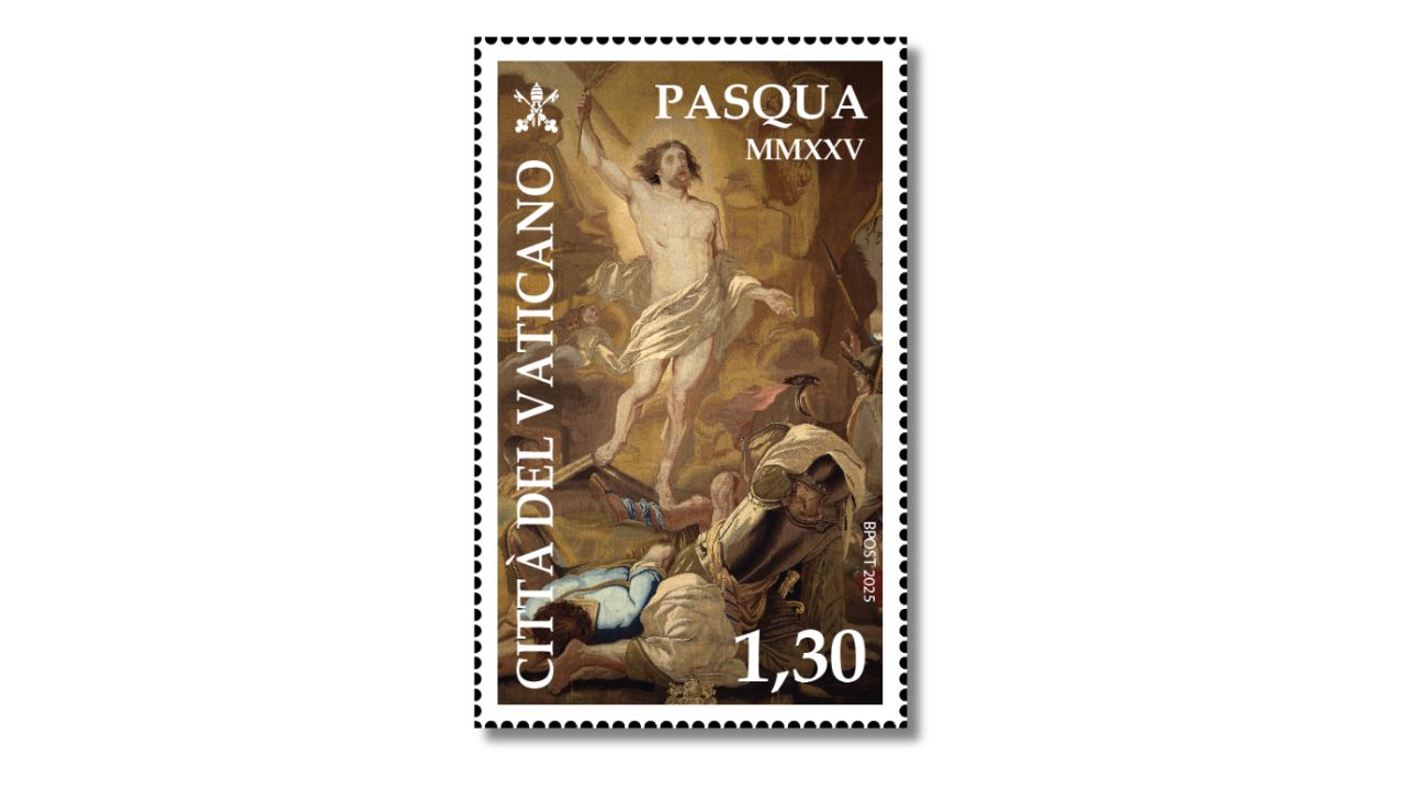Francobollo celebrativo della Pasqua di Risurrezione MMXXV