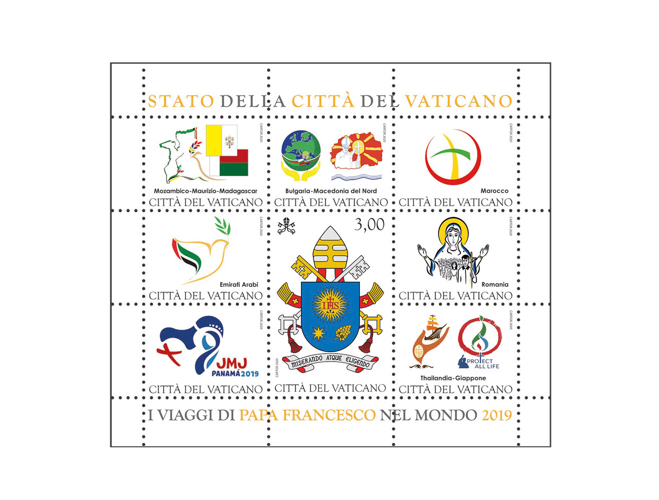 I VIAGGI DI PAPA FRANCESCO NEL MONDO 2019